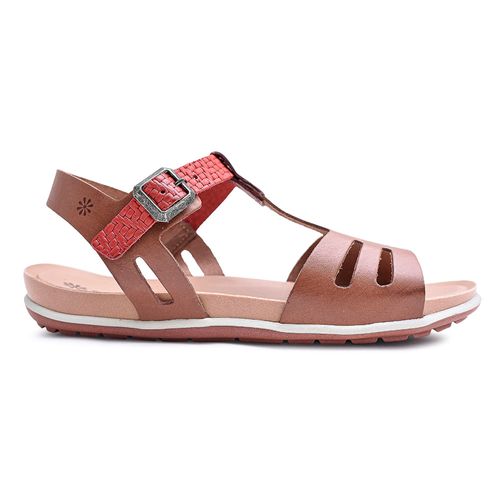 Sandália Flatform New Face Telha New Mix Feminina
