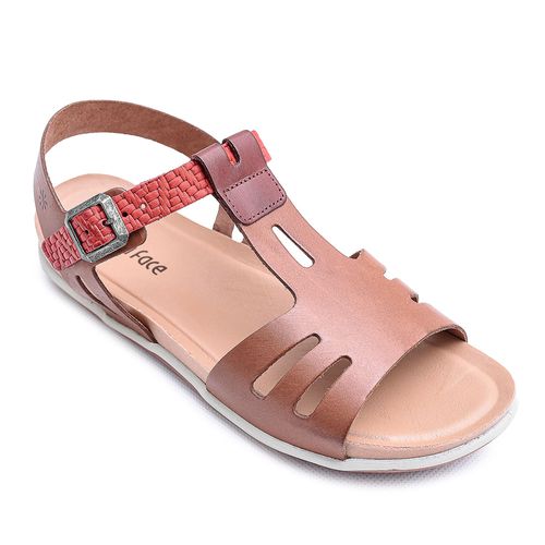 Sandália Flatform New Face Telha New Mix Feminina