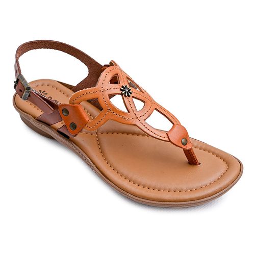 Sandália Salto New Face Mel New Multimix Feminina