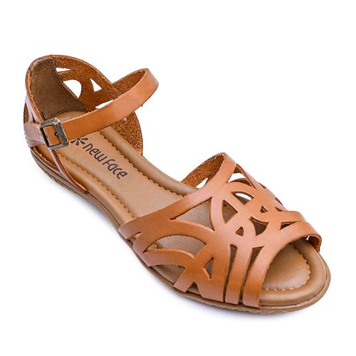 Sandália Flats New Face Mel New Feminina