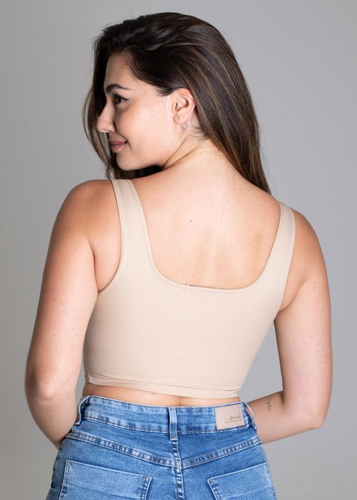 Cropped Sawary Bege - 276390