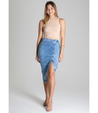 Saia Jeans Sawary Midi - 276287