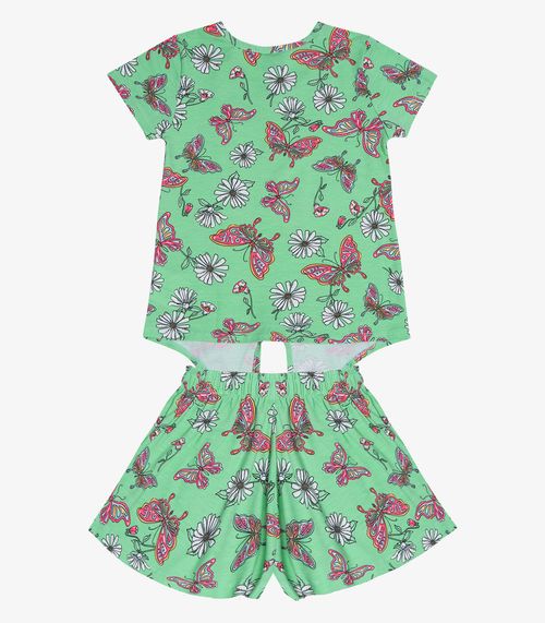 Conjunto Infantil Menina Estampado Select Verde