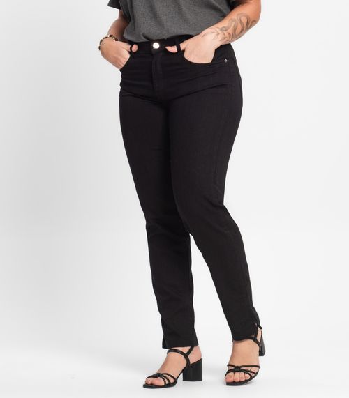 Calça Skinny Sarja com Elastano Secret Glam Preto