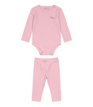 Conjunto Infantil Feminino Body Trick Nick Rosa