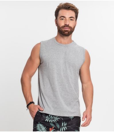 Regata Masculina Básica Rovitex Cinza