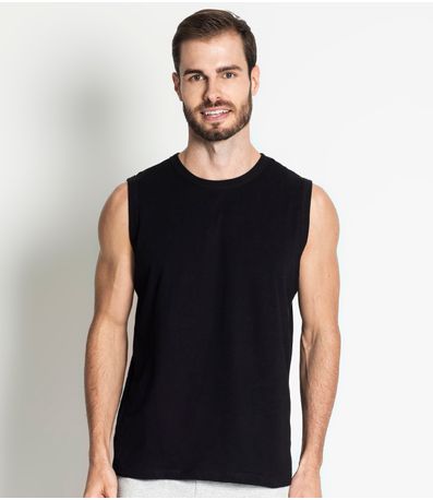 Regata Masculina Básica Rovitex Preto