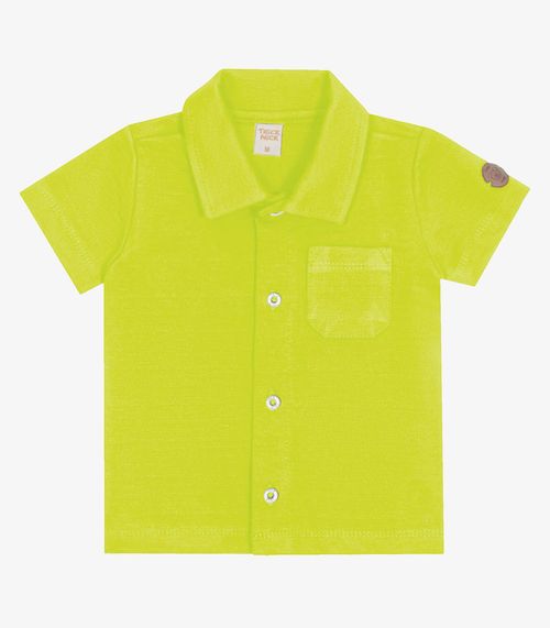 Camisa Infantil Em Meia Malha Listrada Trick Nick Verde