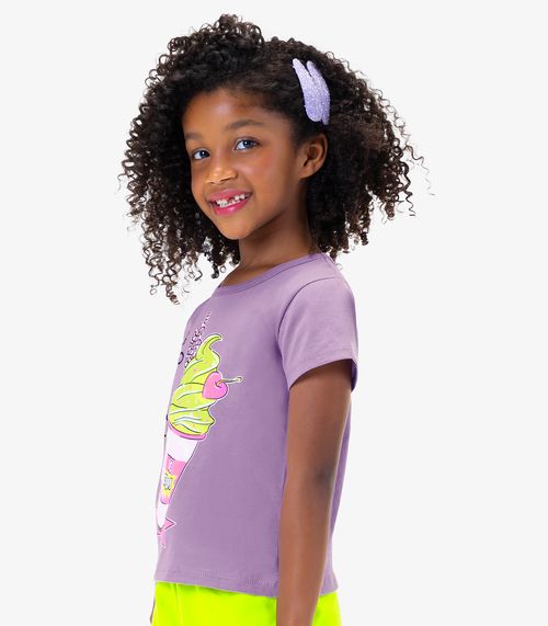 Blusa Infantil Feminina Rovi Kids Roxo