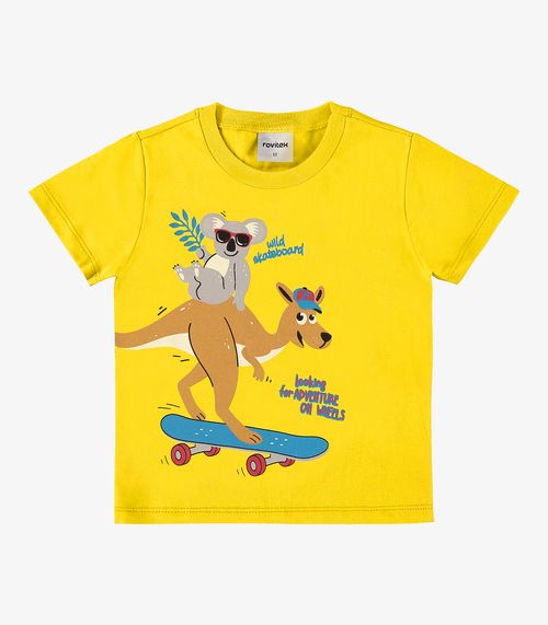 Camiseta Infantil Menino Rovi Kids Amarelo