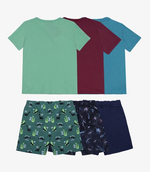 Kit Combo 3 Conjuntos Menino Sortidos Agathos Sortida