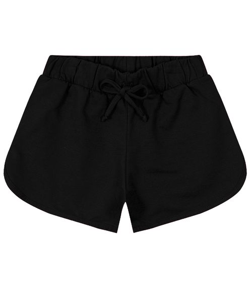 Shorts Básico Infantil Feminino Rovitex Kids Preto