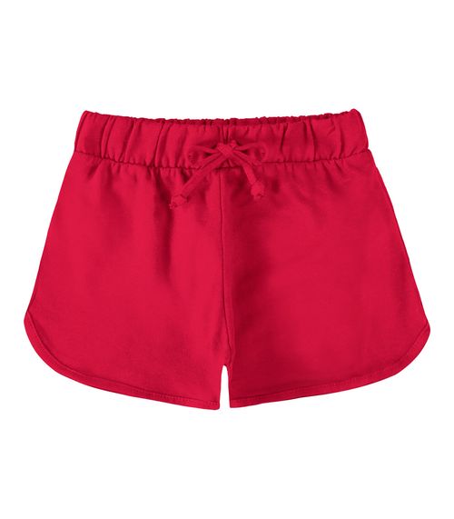 Shorts Básico Infantil Feminino Rovitex Kids Vermelho