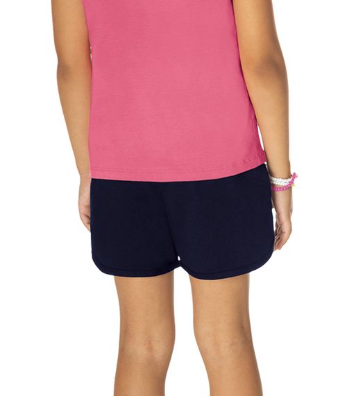 Shorts Básico Infantil Feminino Rovitex Kids Azul