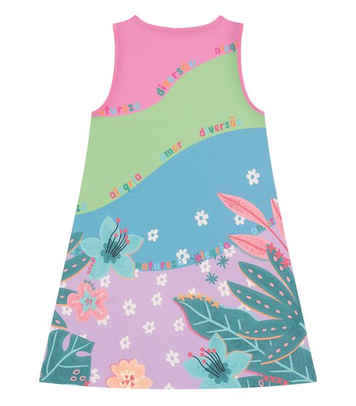 Vestido Infantil Estampado Rovi Kids Rosa