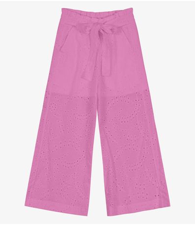Calça Infantil Clochard Wide Leg Trick Nick Rosa