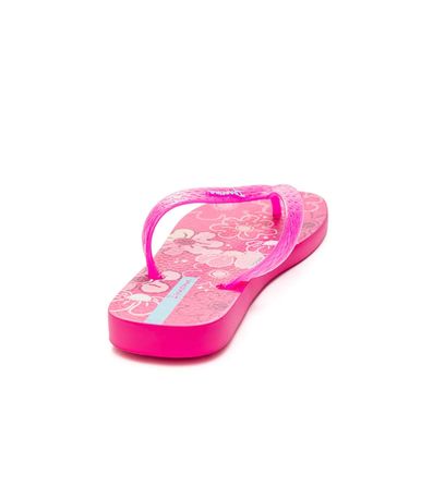 Chinelo Dedo Ipanema Rosa e Azul Juvenil Feminino