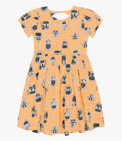 Vestido Infantil Trick Nick Amarelo