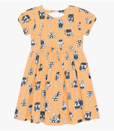 Vestido Infantil Trick Nick Amarelo