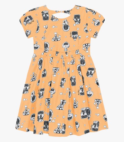 Vestido Infantil Trick Nick Amarelo