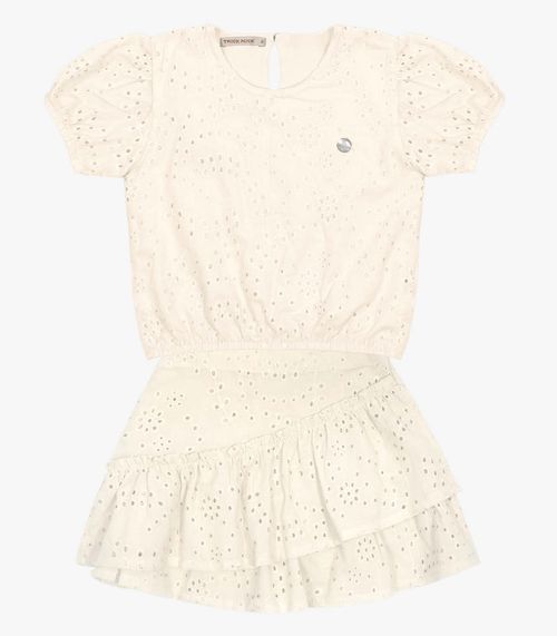 Conjunto Infantil Menina Em Laise Trick Nick Bege