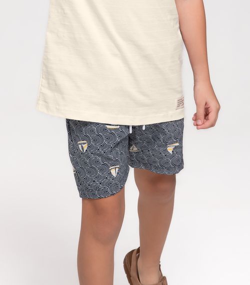 Bermuda Infantil Menino Trick Nick Azul