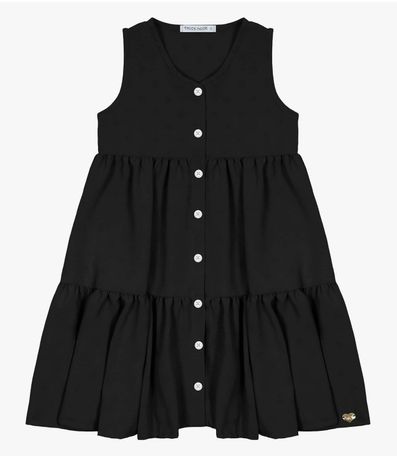 Vestido Infantil Em Air Flow Trick Nick Preto