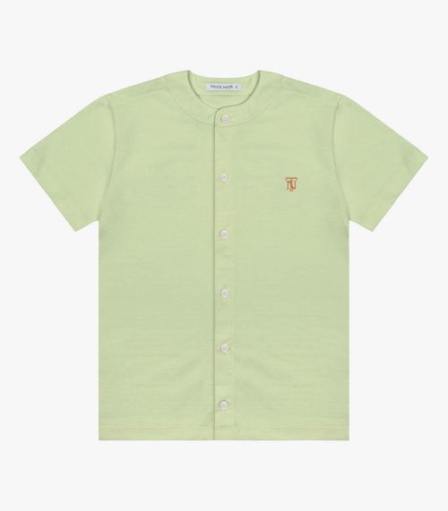 Camisa Infantil Em Meia Malha Trick Nick Verde