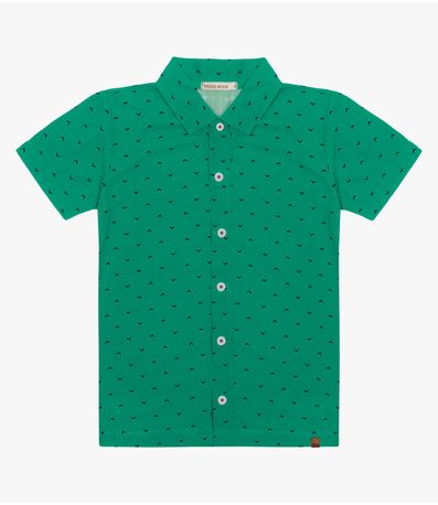 Camisa Infantil Masculina Trick Nick Verde