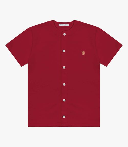 Camisa Infantil Em Meia Malha Trick Nick Vermelho