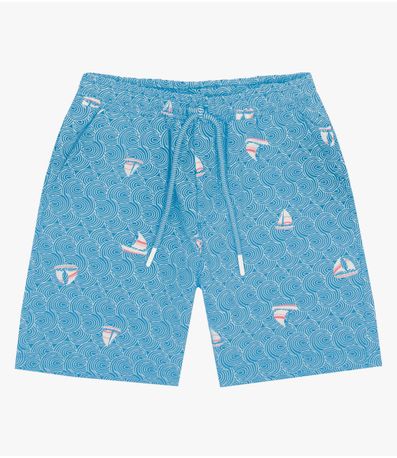 Bermuda Infantil Menino Trick Nick Azul