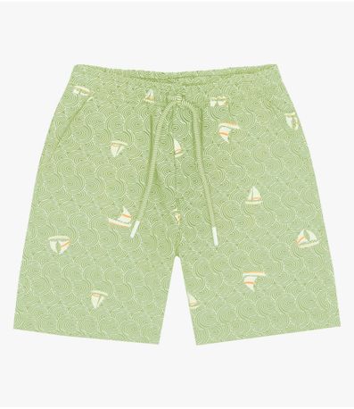 Bermuda Infantil Menino Trick Nick Verde