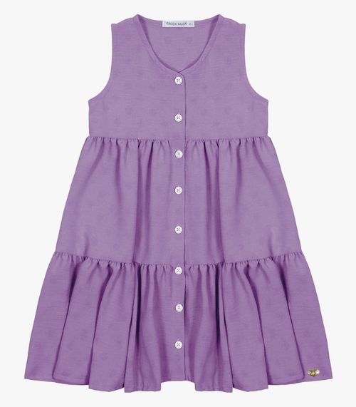 Vestido Infantil Em Air Flow Trick Nick Lilás