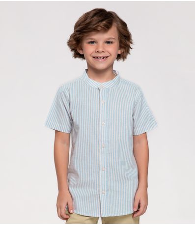 Conjunto Infantil Masculino Listrado Trick Nick Azul