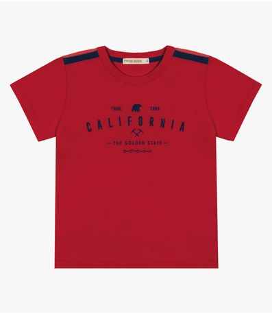 Camiseta Infantil California Trick Nick Vermelho