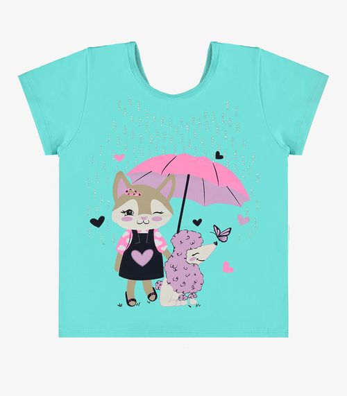 Blusa Infantil Feminina Rovi Kids Azul