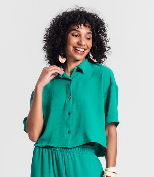 Camisa Feminina Em Air Flow Rovitex Verde