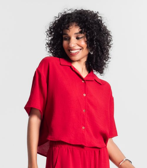 Camisa Feminina Em Air Flow Rovitex Vermelho