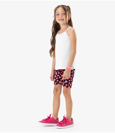Bermuda Básica Infantil Feminina Rovi Kids Azul
