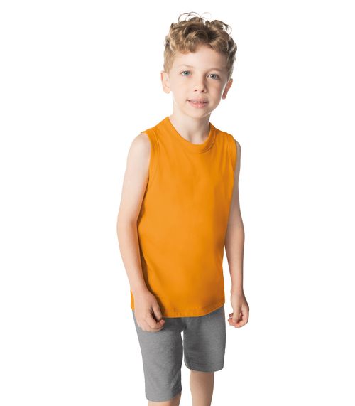 Regata Básica Infantil Masculina Rovitex Kids Amarelo
