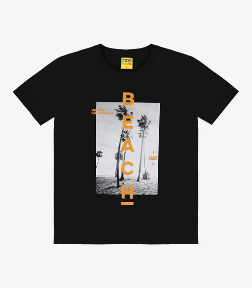 Camiseta Infantil Masculina Rovi Kids Preto