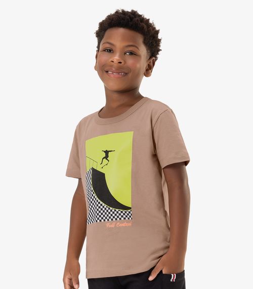 Camiseta Infantil Menino Rovi Kids Marrom
