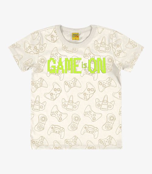 Camiseta Infantil Masculina Game Rovi Kids Bege