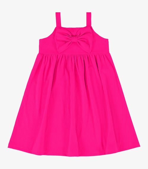 Vestido Infantil Com Laço Rovi Kids Rosa