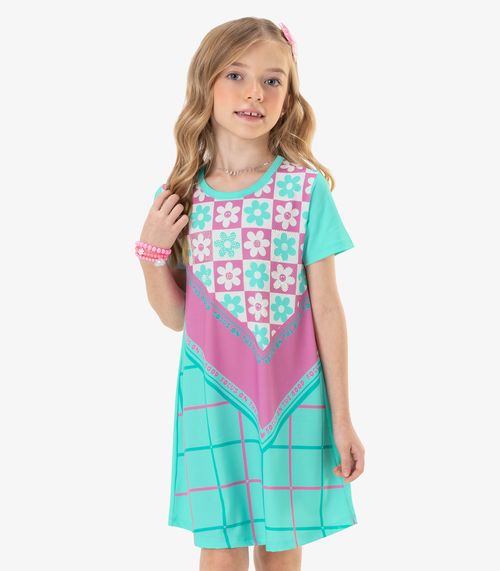 Vestido Infantil Rovi Kids Azul