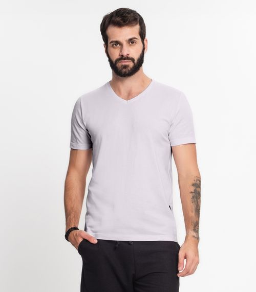 Camiseta Masculina Em Cotton Kohmar Cinza