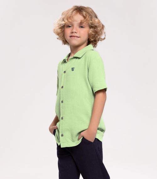 Camisa Infantil Masculina Trick Nick Verde