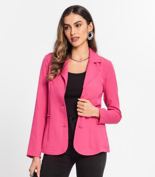 Blazer Feminino De Microfibra Misso Rosa