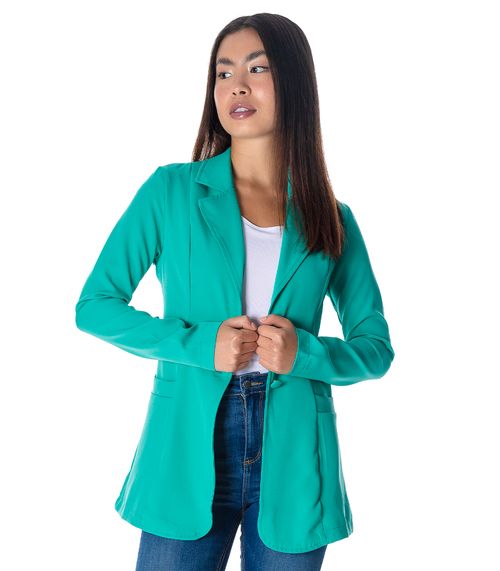 Blazer Feminino De Microfibra Misso Verde