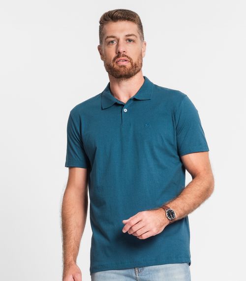 Camisa Polo Básica MMT Azul